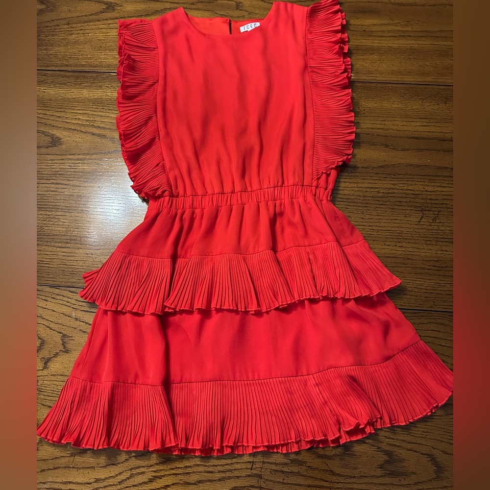 NWOT TCEC Mini Ruffled Layered Dress-Size Large